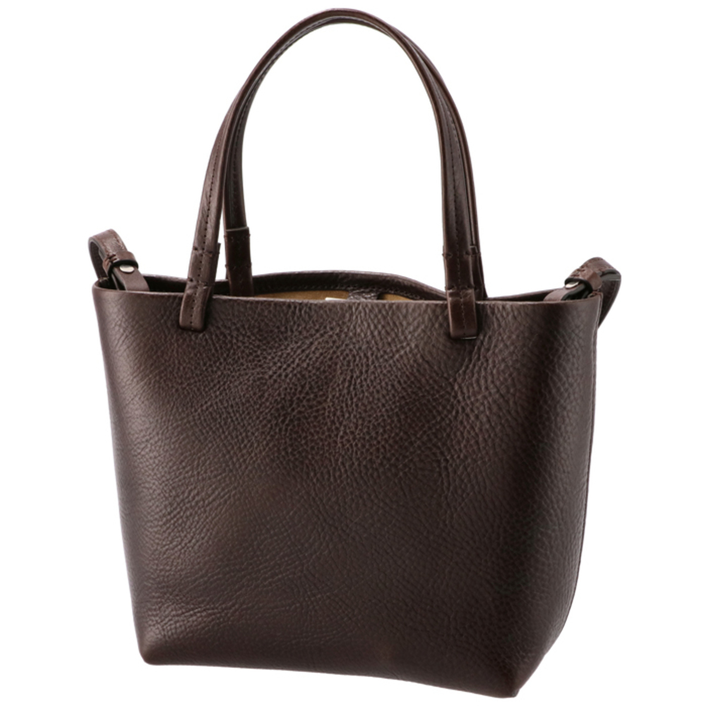 The Row Small Grain Tote Bag Leather Brown ANS - Picture 3 of 9